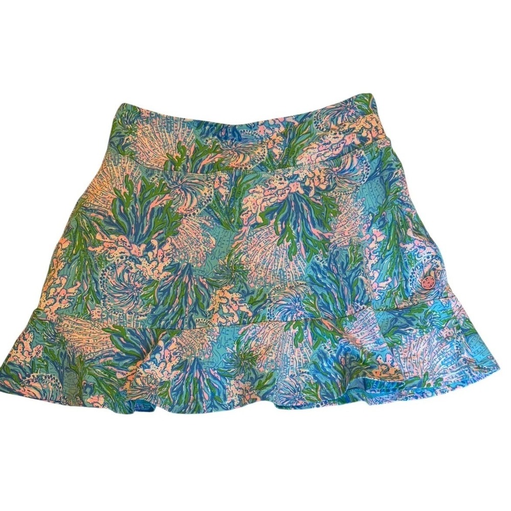 Lilly Pulitzer Luxletic Tropical Skort Skirt Woman's Extra Small Stretch